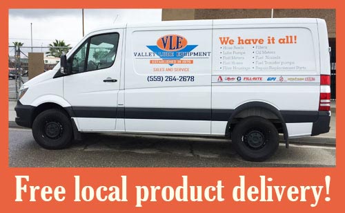 Valley Lube Service van, free local product delivery graphic
